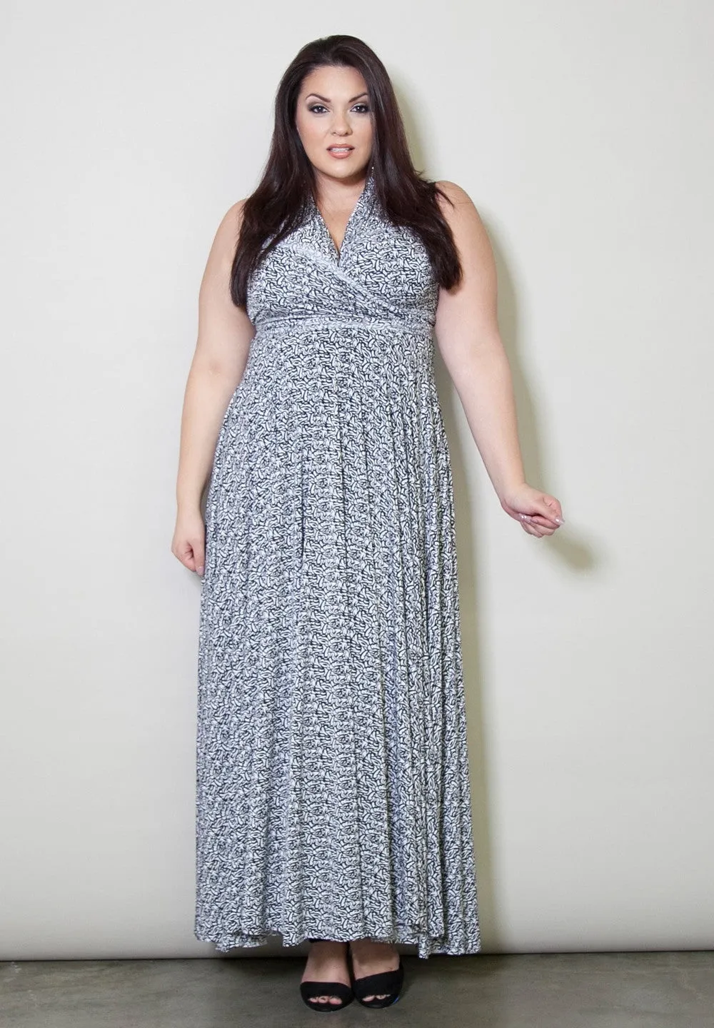 Eternity Convertible Printed Maxi Dress