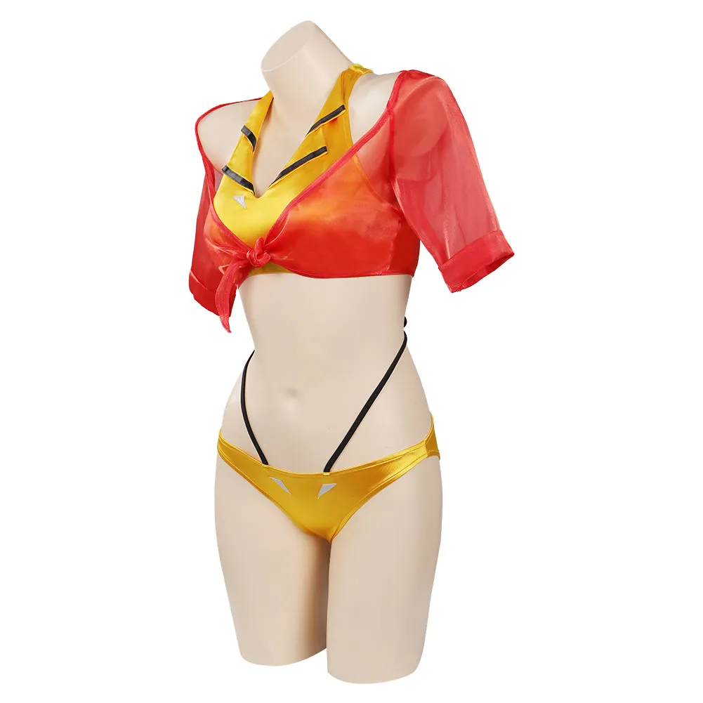 Faye Valentine Original Design Swimsuit Cosplay Costume-cossky®