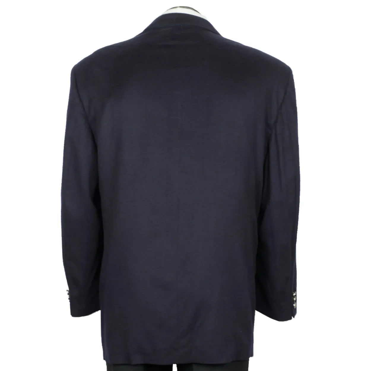 Fendi Loro Piana Pure Cashmere Jacket Navy Blue Blazer Size L 44 Made in Italy