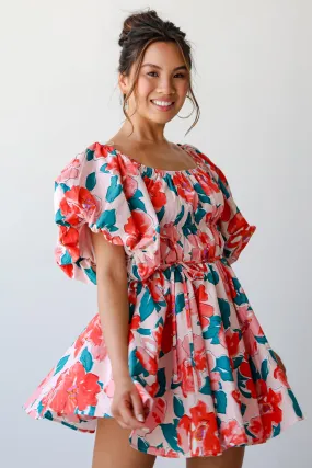 FINAL SALE - More Than Darling Floral Puff Sleeve Mini Dress