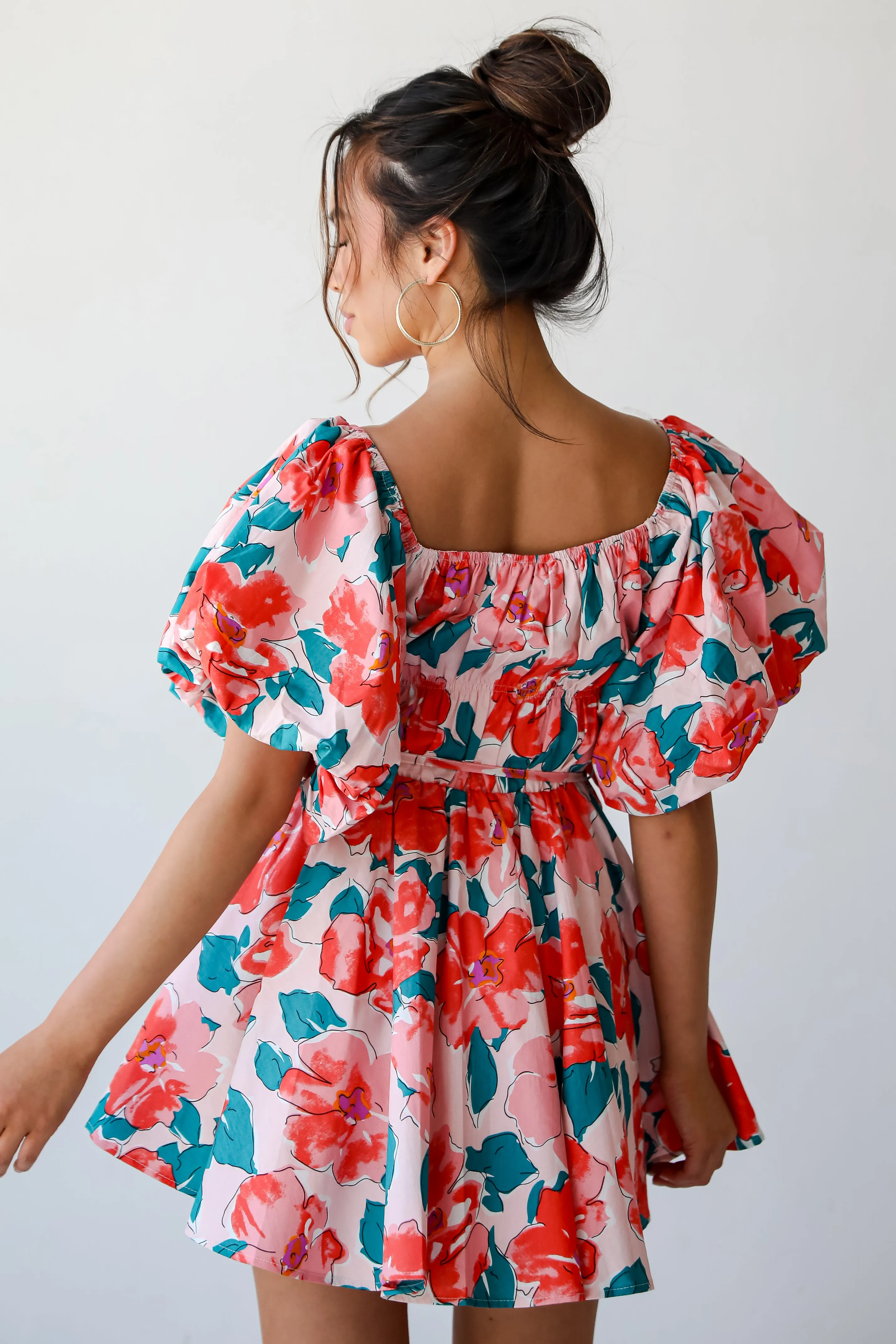 FINAL SALE - More Than Darling Floral Puff Sleeve Mini Dress