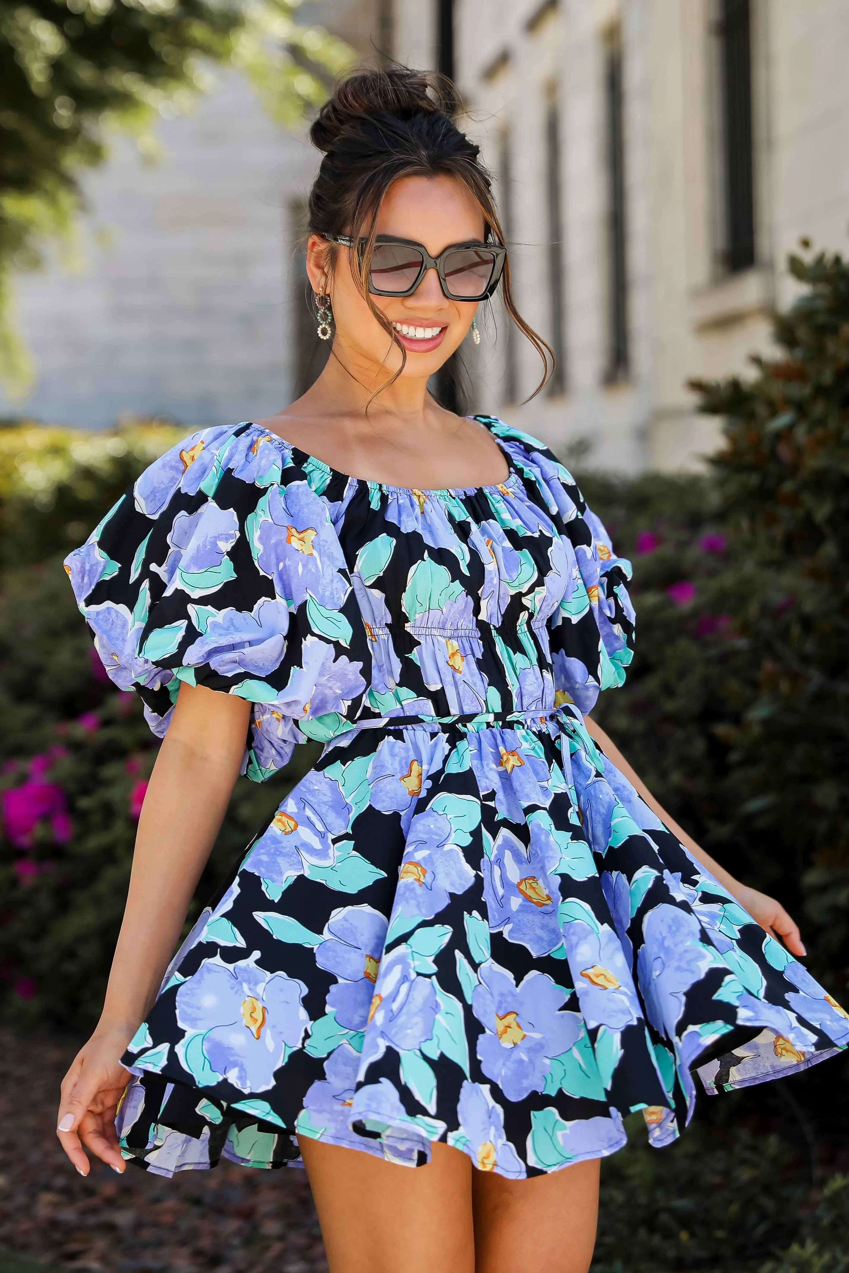 FINAL SALE - More Than Darling Floral Puff Sleeve Mini Dress