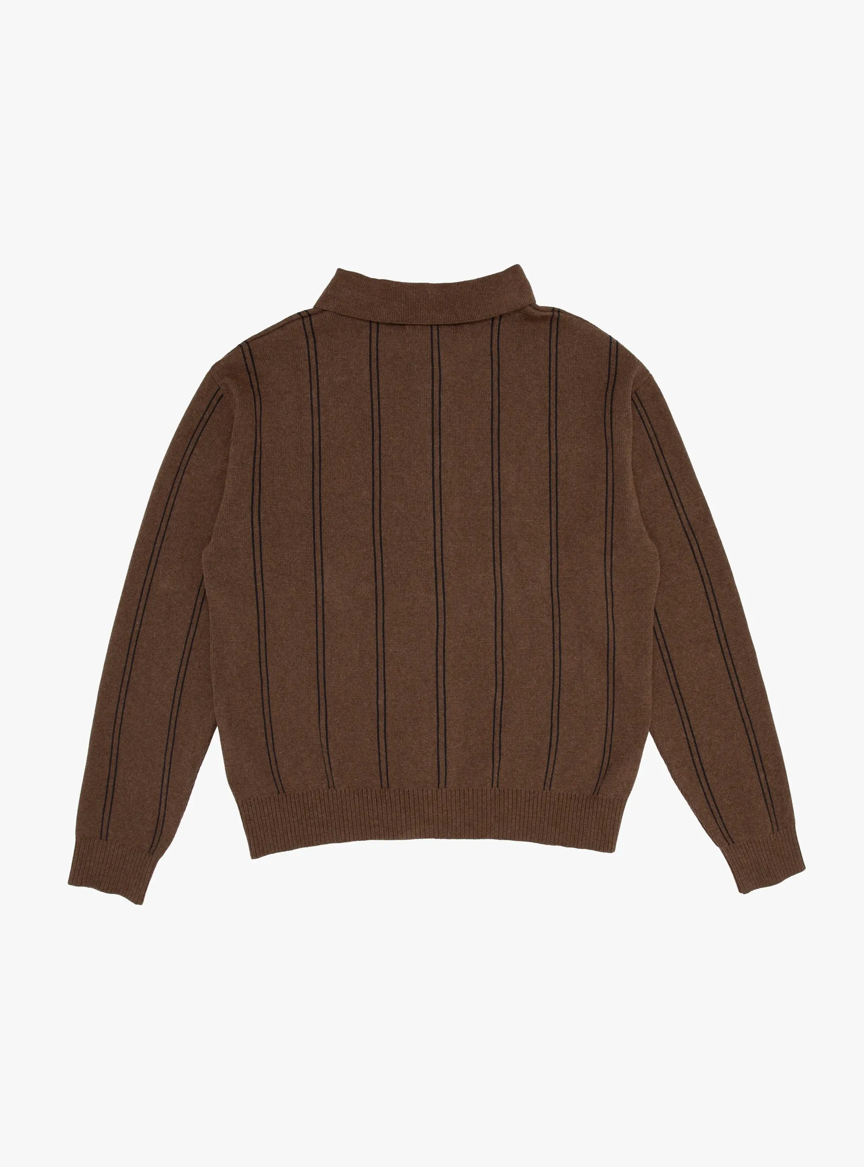 Formal Cardigan Light Brown Stripe