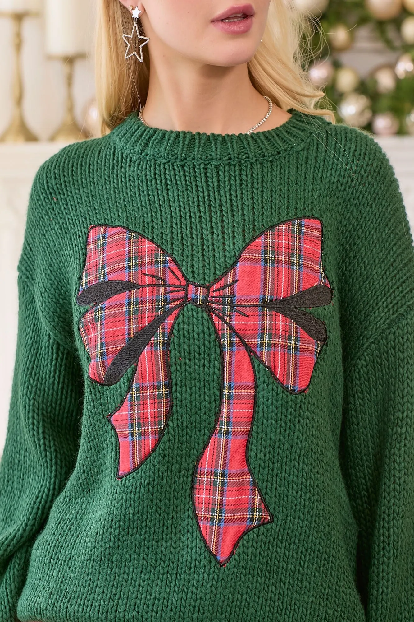 Holiday Bow Sweater - H.Green