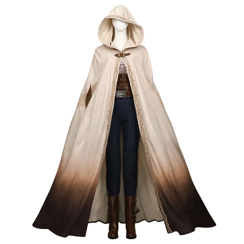 Kora Rebel Moon Cosplay Costume 2023 Rebel Moon Hooded Cape Outfit Halloween Suit