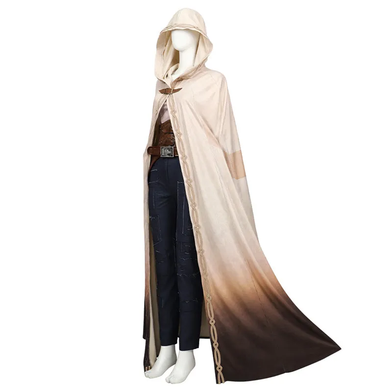 Kora Rebel Moon Cosplay Costume 2023 Rebel Moon Hooded Cape Outfit Halloween Suit