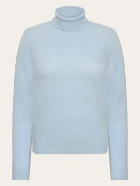 Lambswool roll neck - Asley Blue