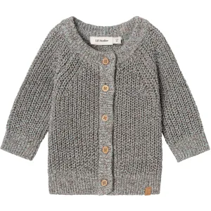 Lil'Atelier Sky Gray Noro Knit Cardigan