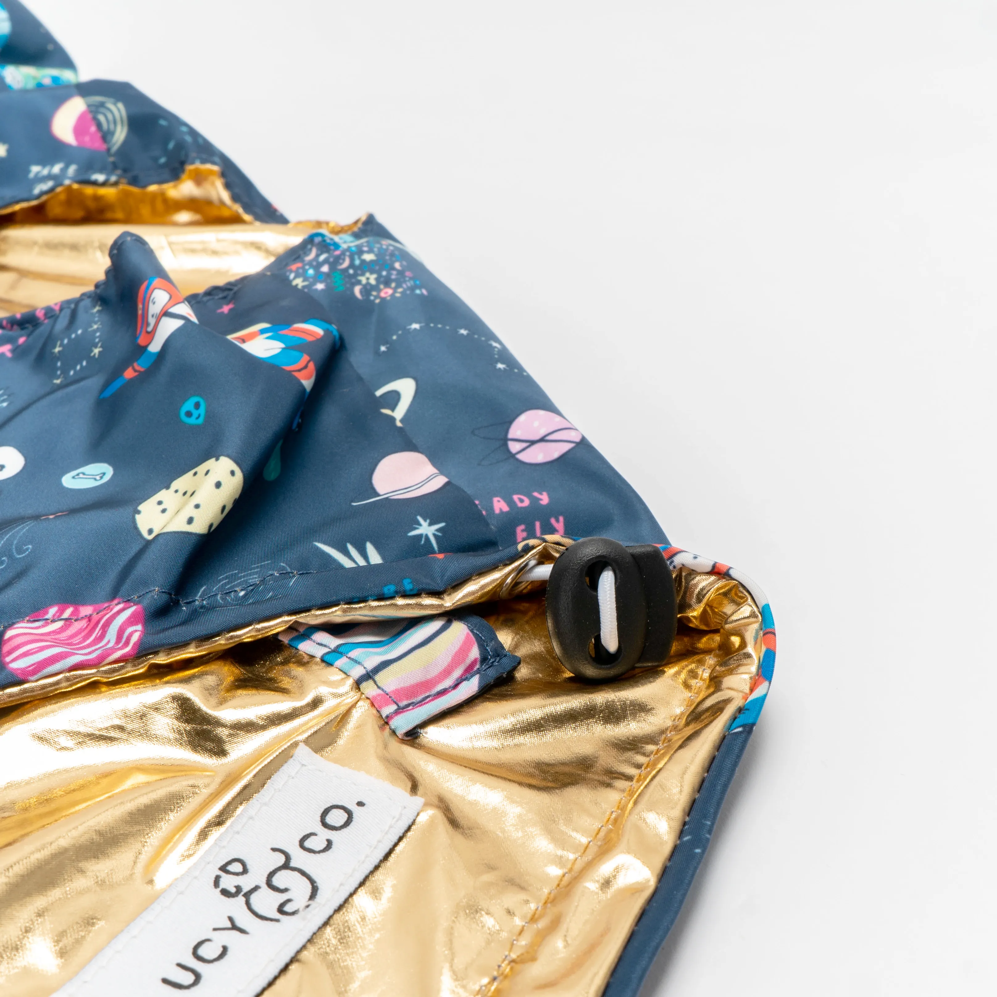 Lucy&Co Reversible Raincoat for Dogs, Outta This World