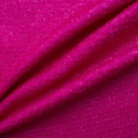 Magenta Lurex Wool Bouclé