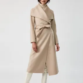 Mai Belted Wool Coat (Sand)