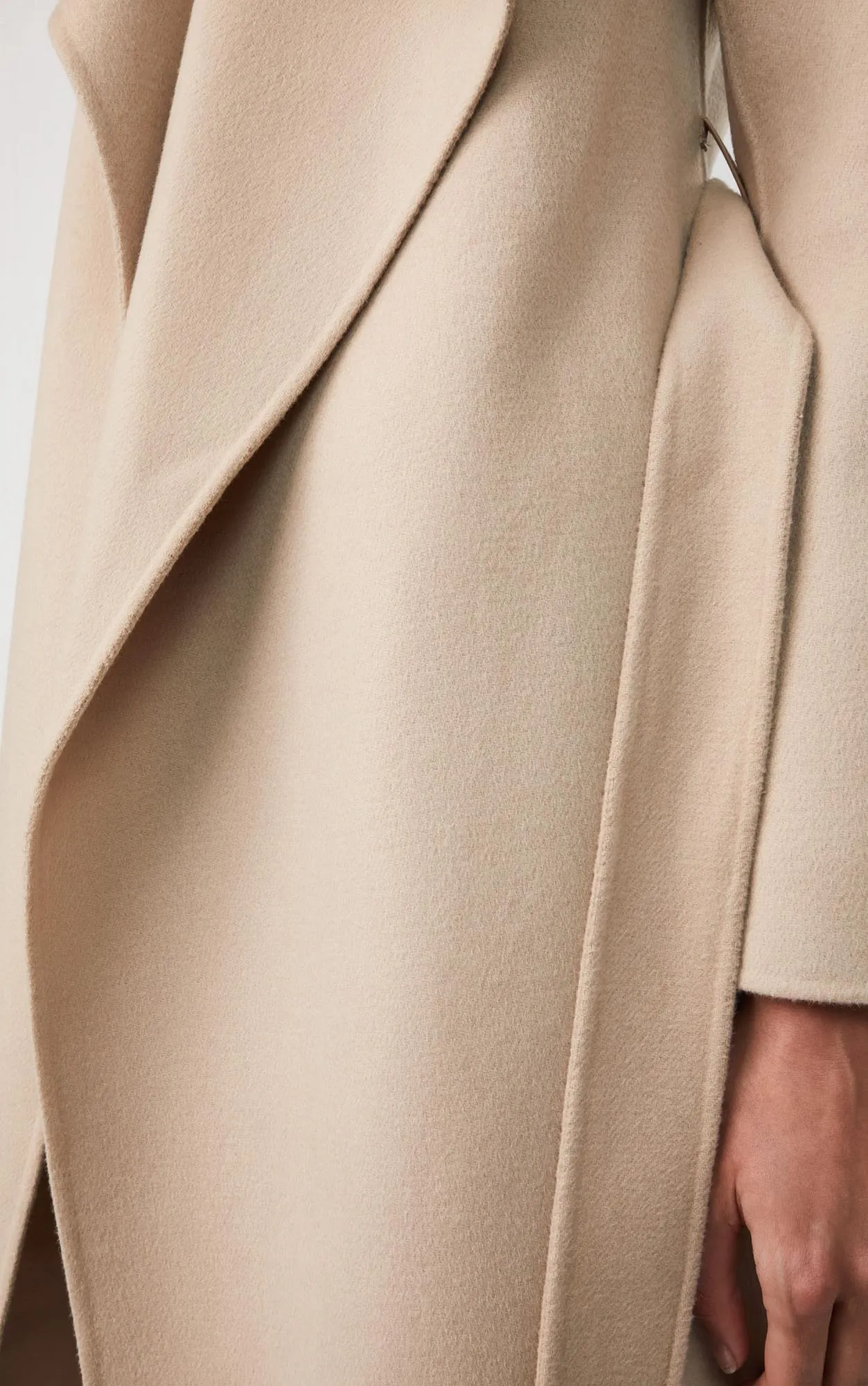 Mai Belted Wool Coat (Sand)