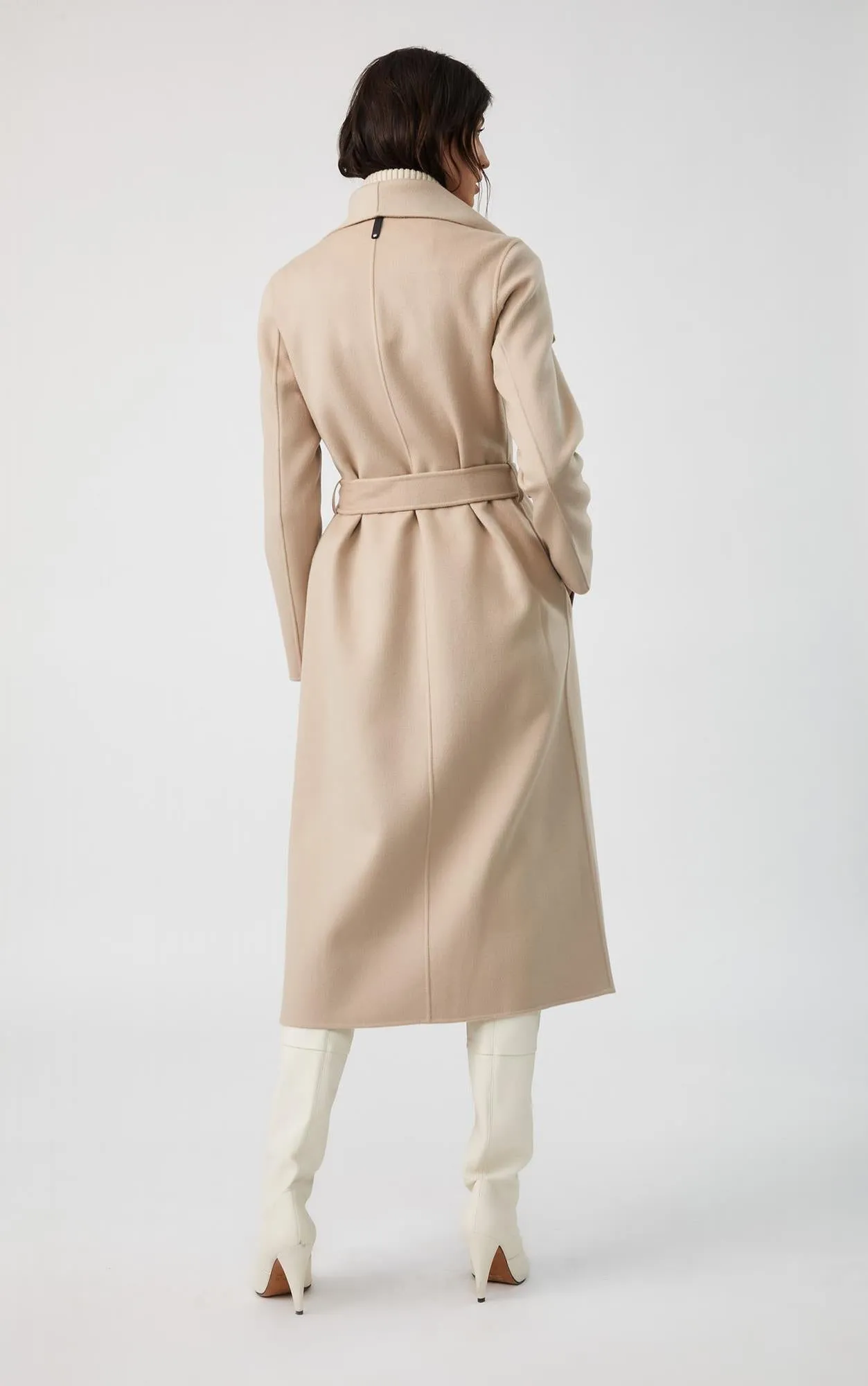 Mai Belted Wool Coat (Sand)