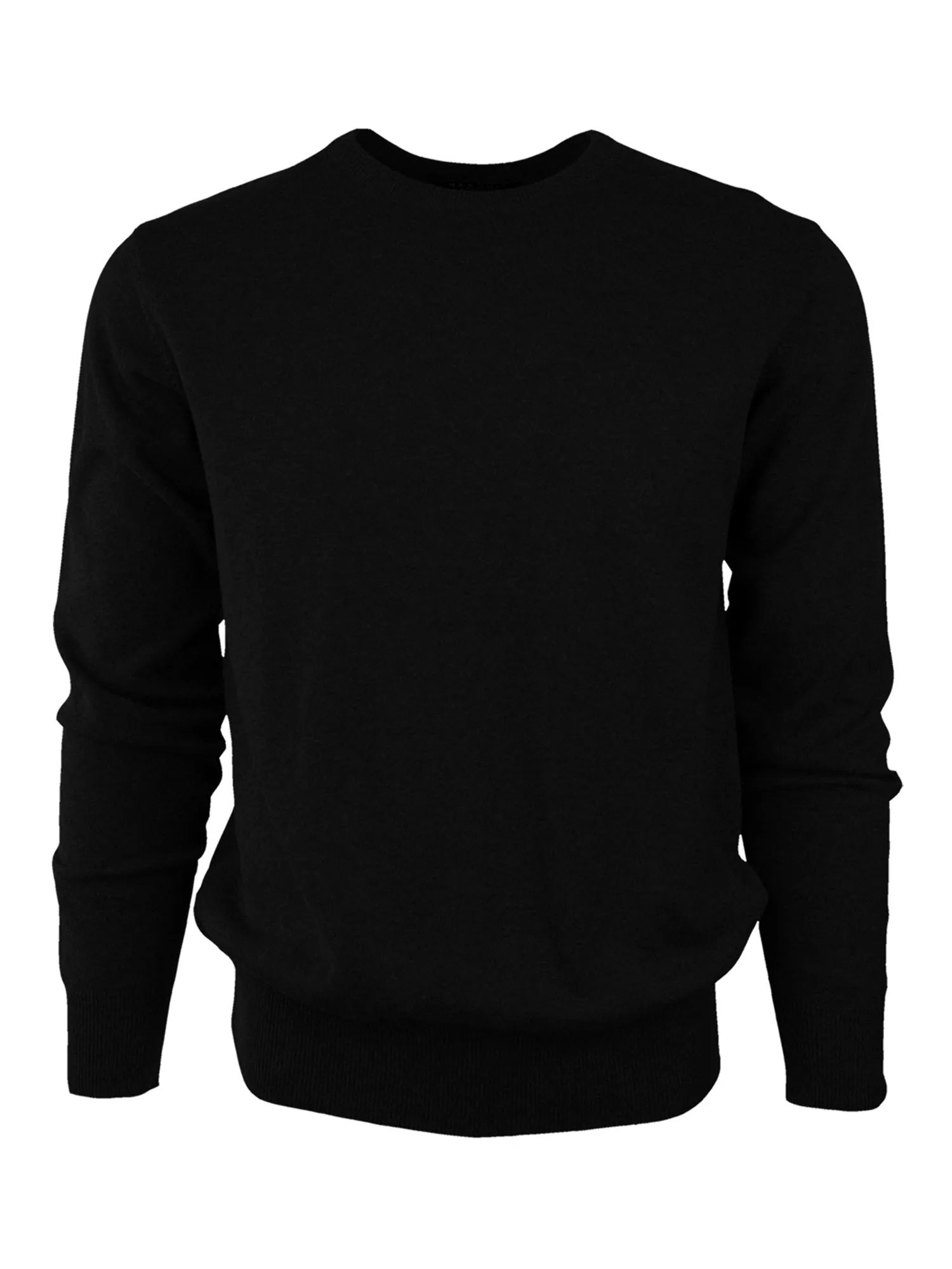 Marquis Solid Crew Neck Cotton Sweater For Men