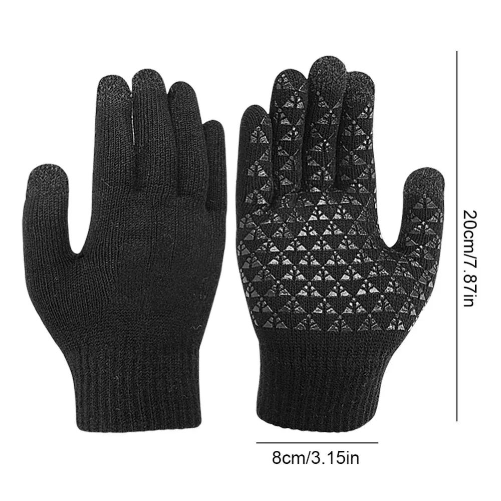 Men's Heated Touch Screen Knit Gloves