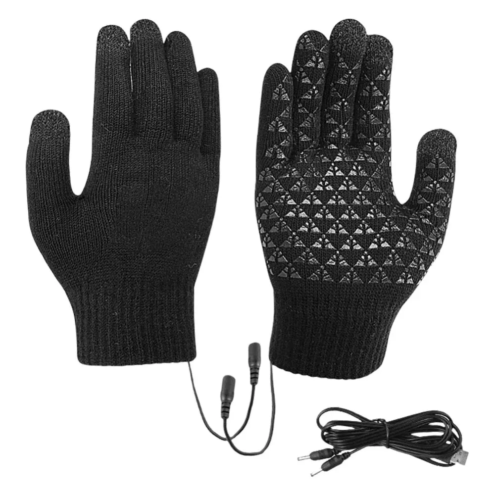 Men's Heated Touch Screen Knit Gloves