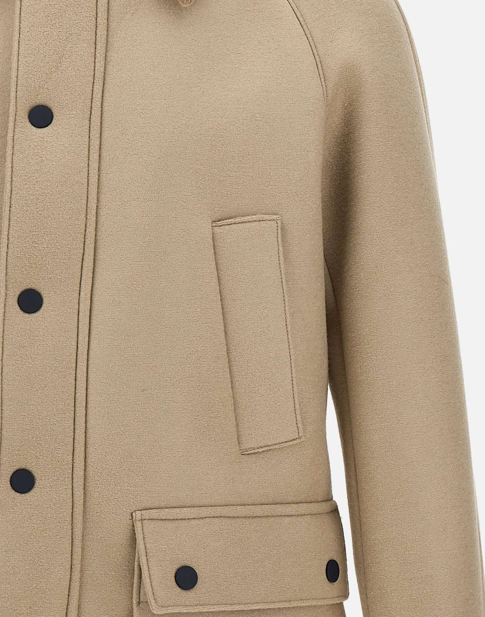 Men's Sand Wool Blend Coat