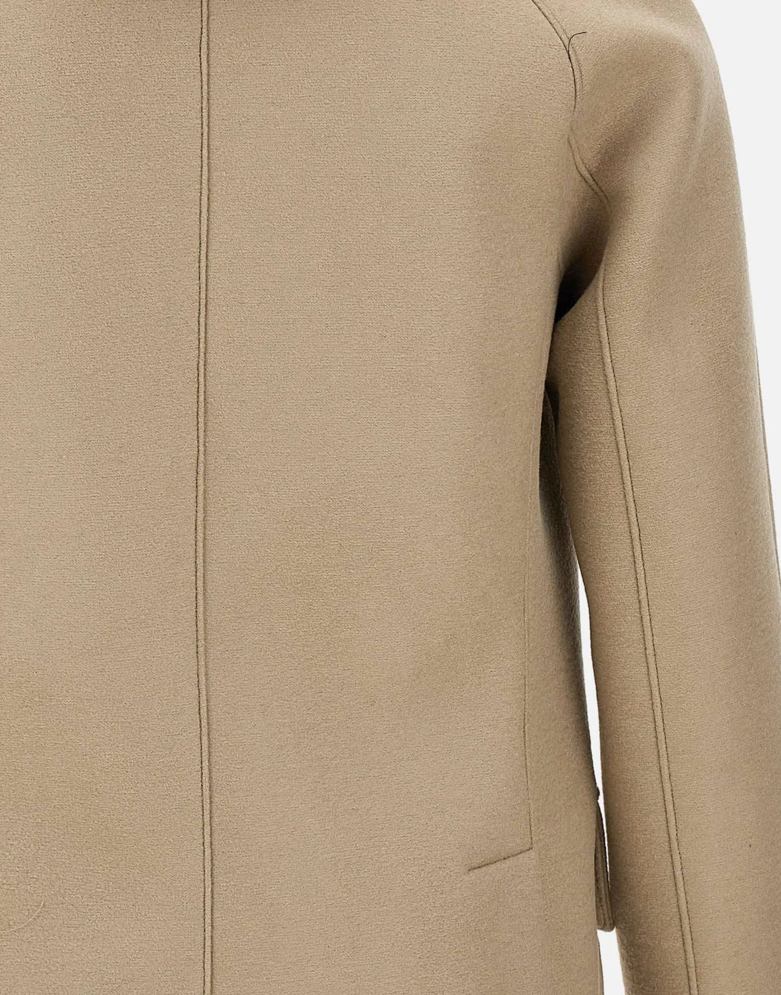 Men's Sand Wool Blend Coat