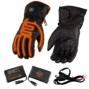 Milwaukee Leather MG7513SET Men’s Heated Winter Gloves for Motorcycle