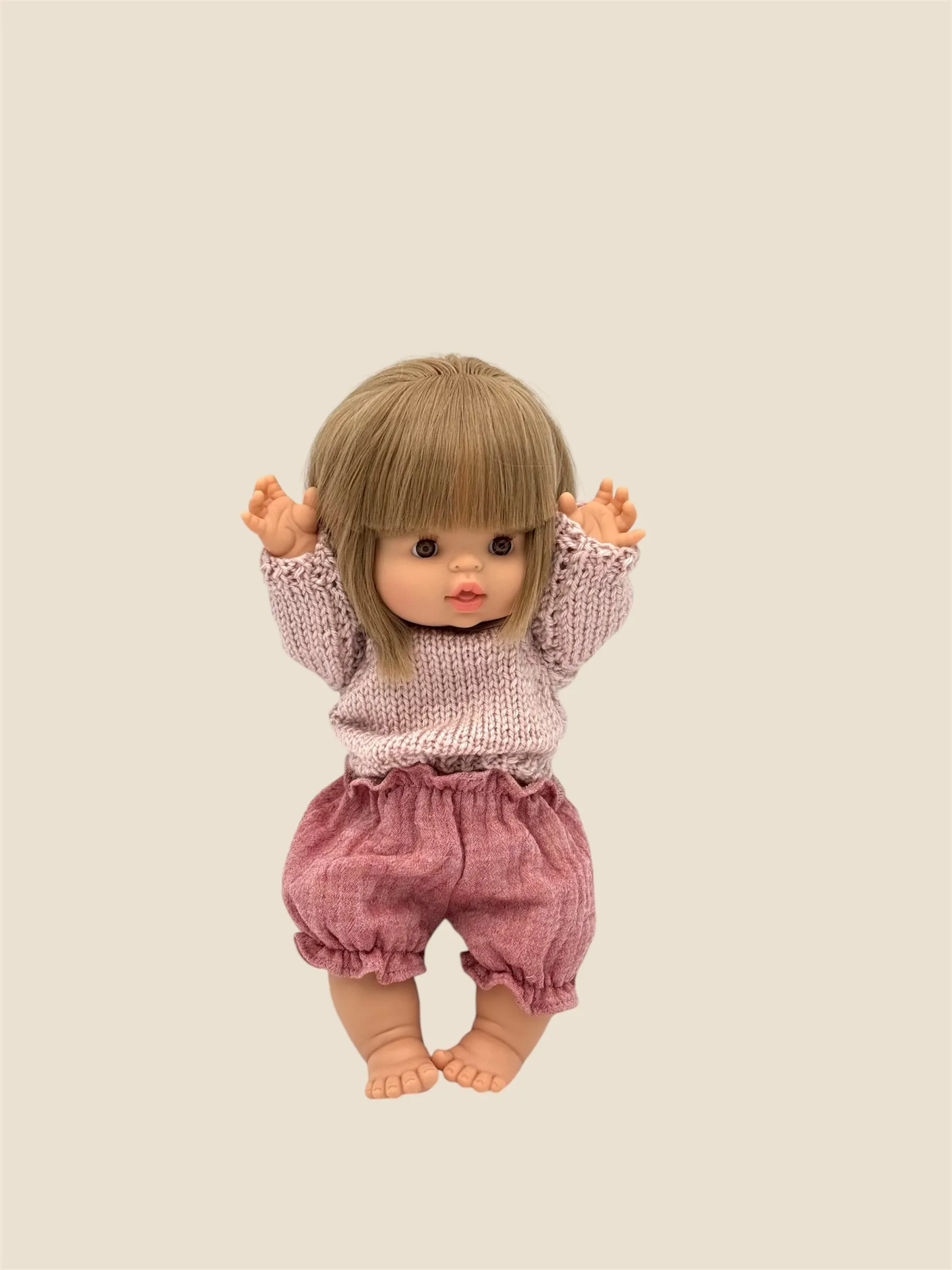 Minikane Doll Clothes | Muslin Bloomers - Rose