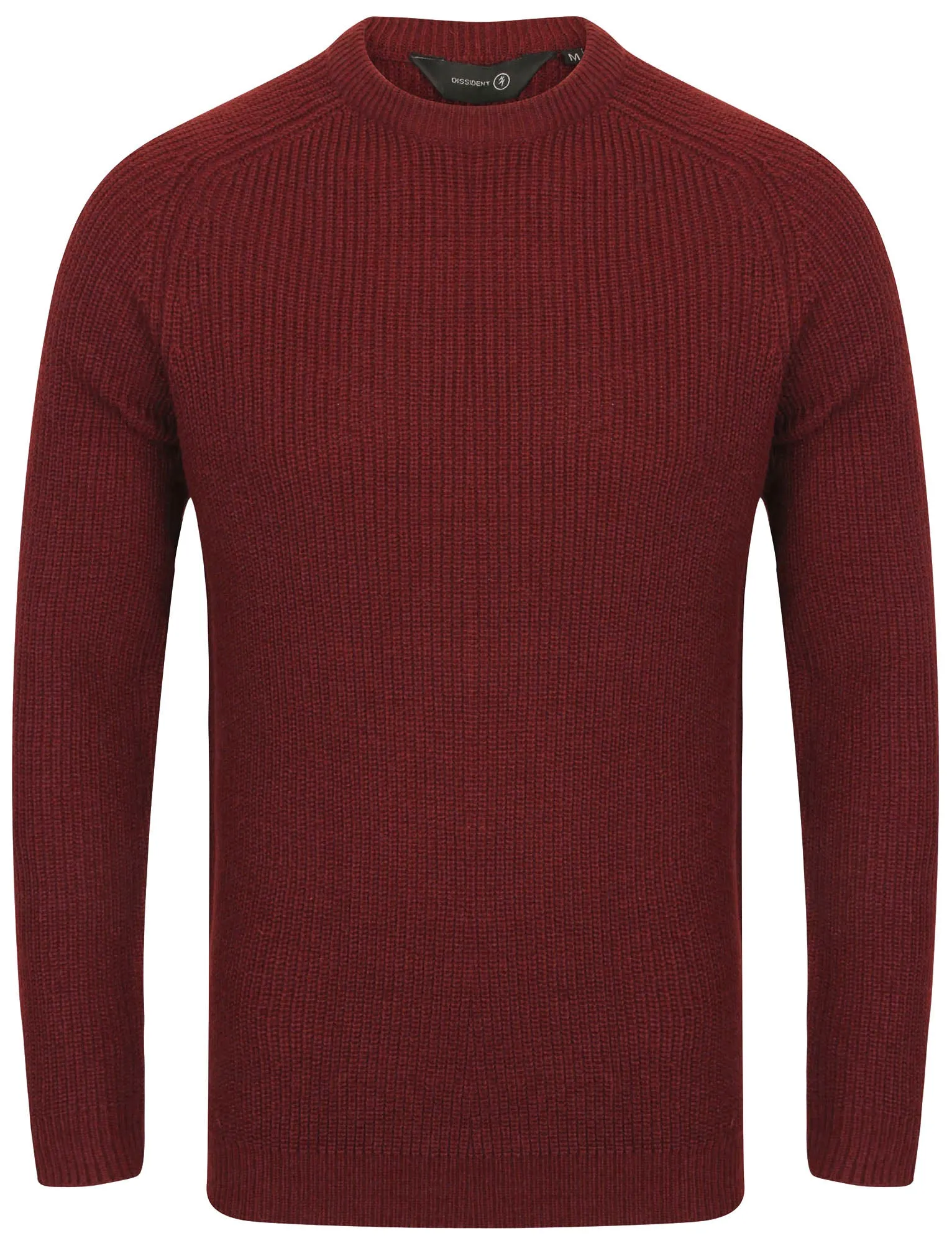 Mino Long Sleeve Wool Blend Knitted Jumper in Oxblood - Dissident