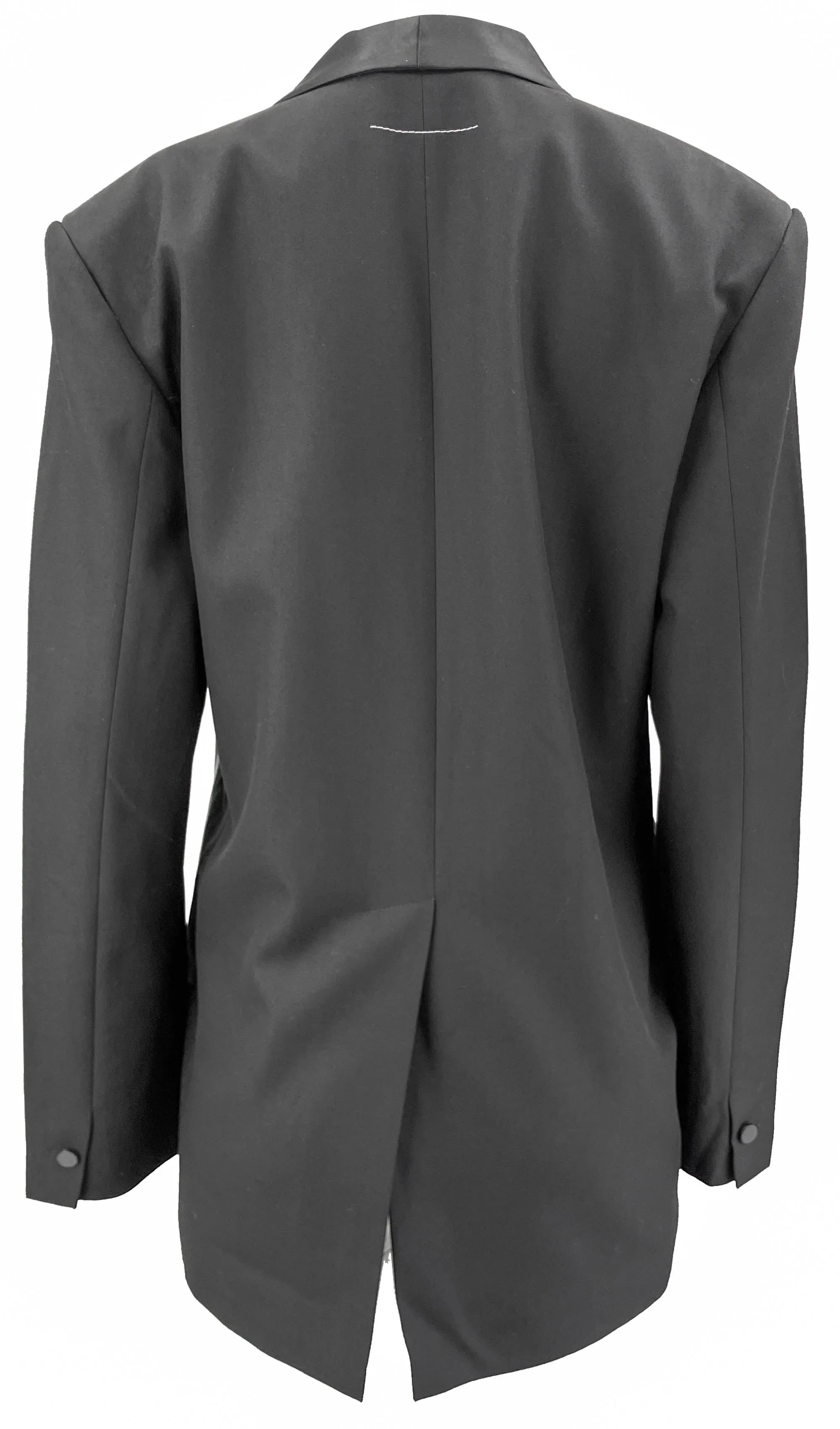 MM6 Maison Margiela Coated Suit Blazer in Black