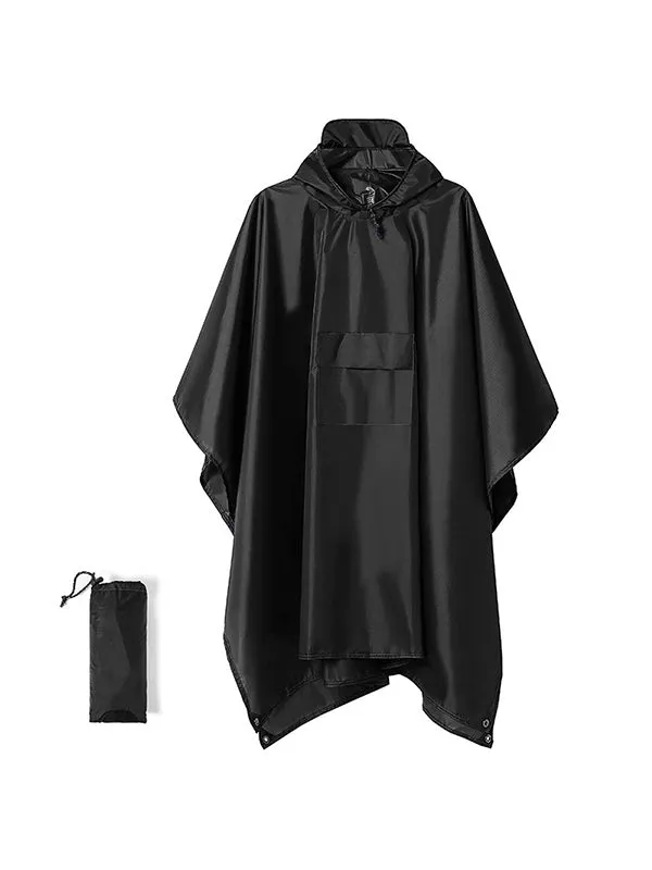 Multifunctional Three In One Cape PU Raincoat