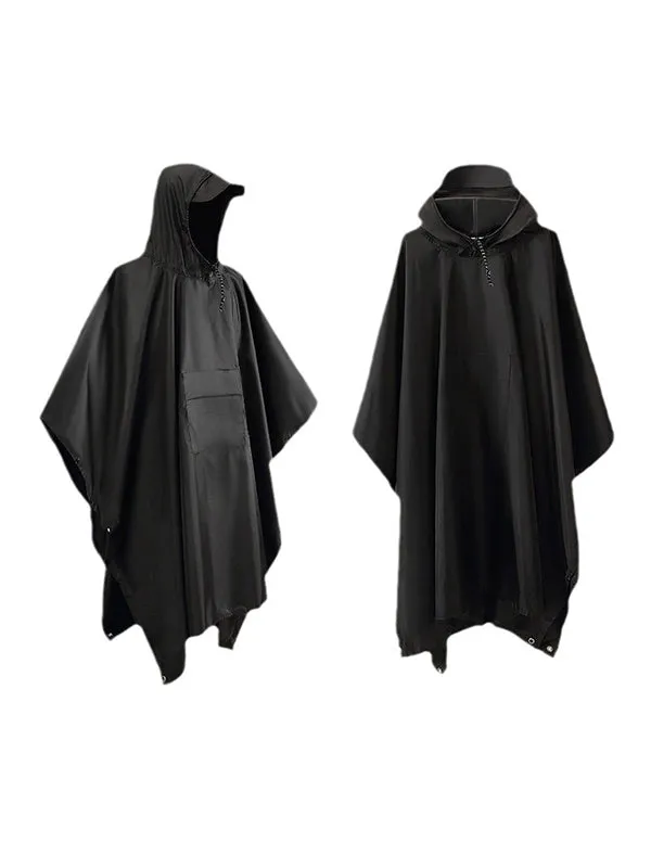 Multifunctional Three In One Cape PU Raincoat