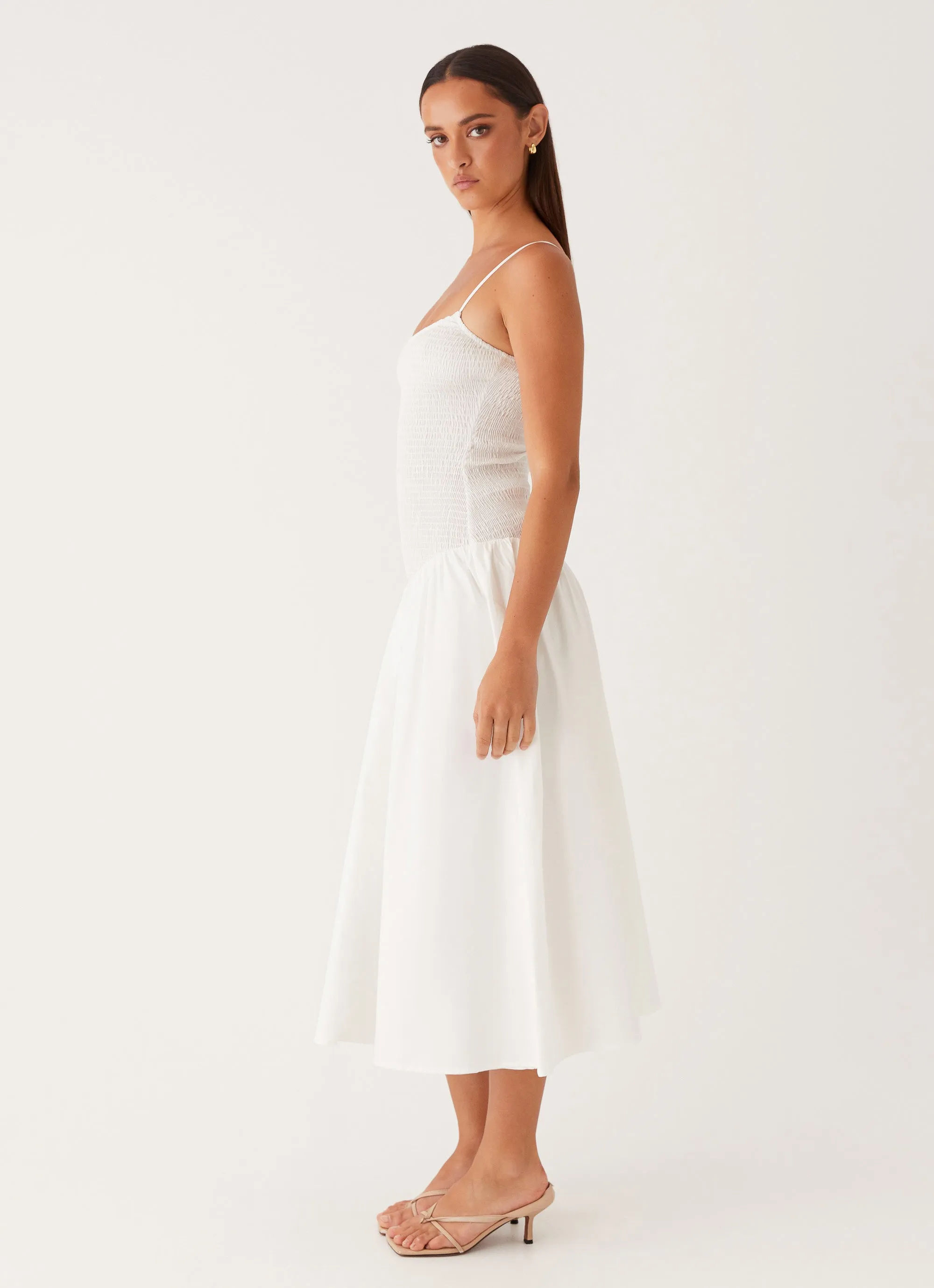 Natalyi Midi Dress - White