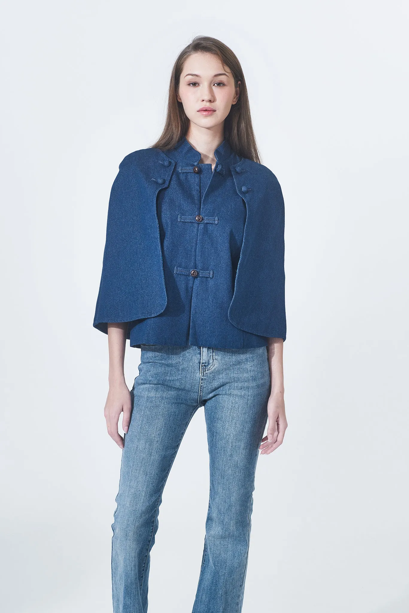 NAVA Denim 3-way Cape (Blue)