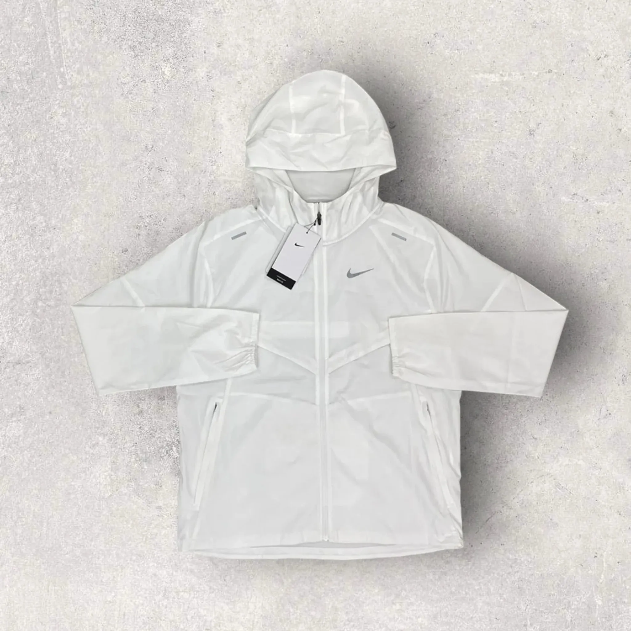 NIKE WINDRUNNER JACKET/PHENOM ELITE PANTS - WHITE/LIGHT SMOKE