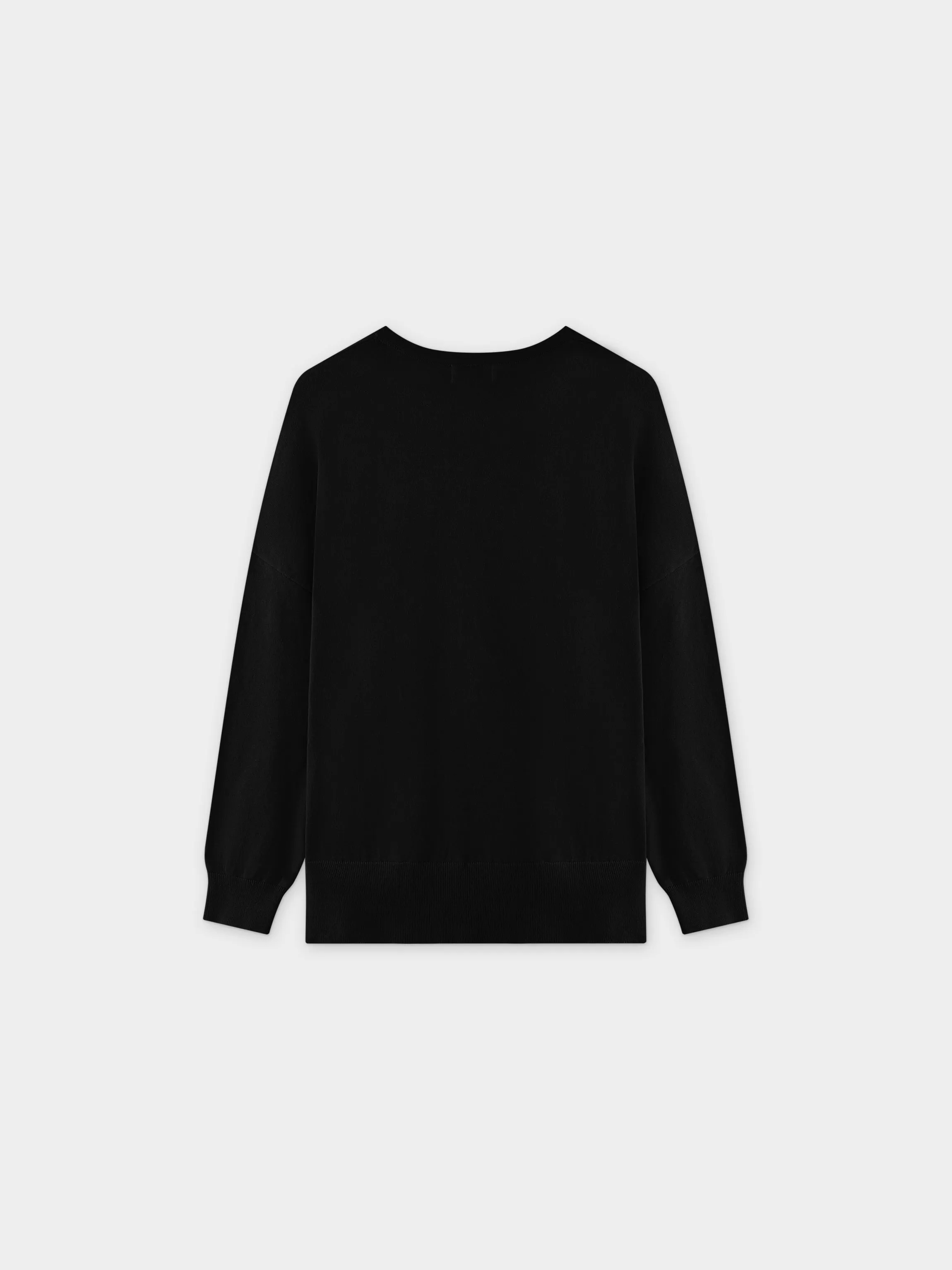 Oversized Lightweight Sweater-Black