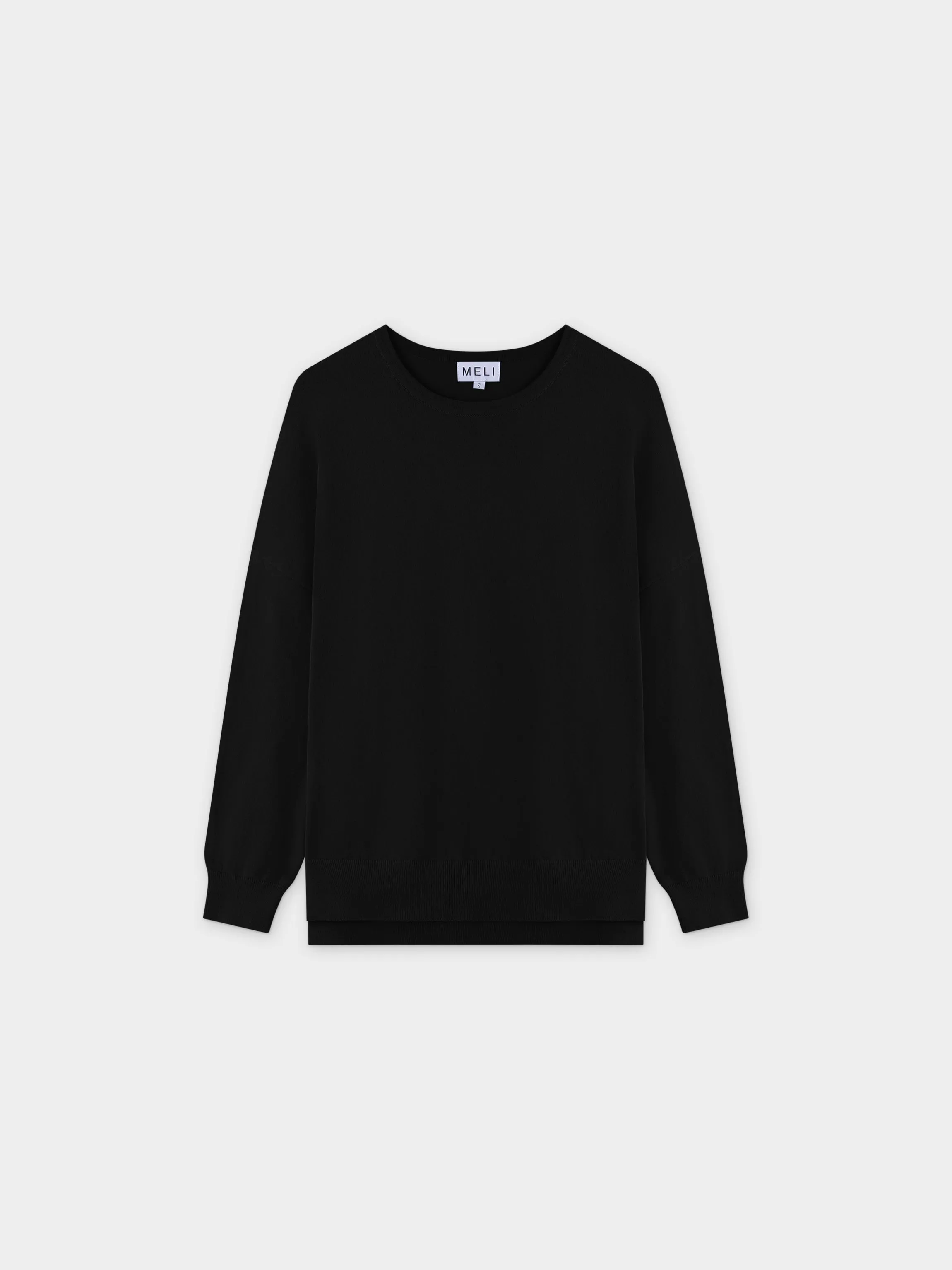 Oversized Lightweight Sweater-Black