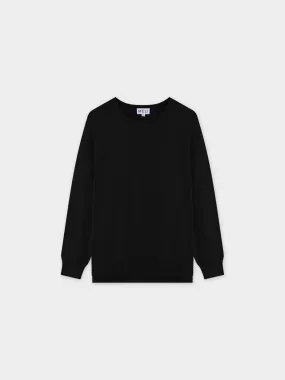 Oversized Lightweight Sweater-Black