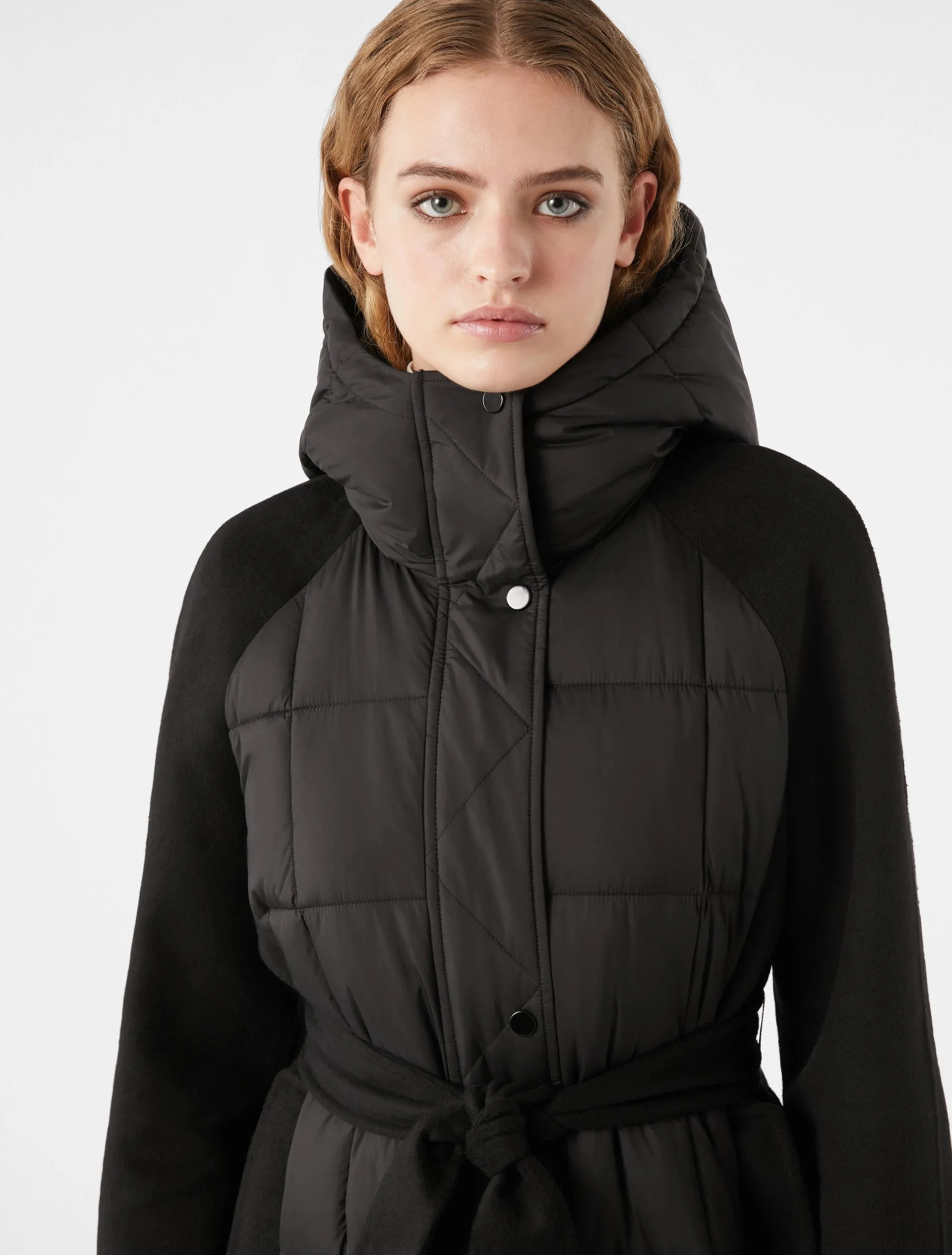 PennyBlack Technical Fabric and Cloth Coat Nuoro | Black