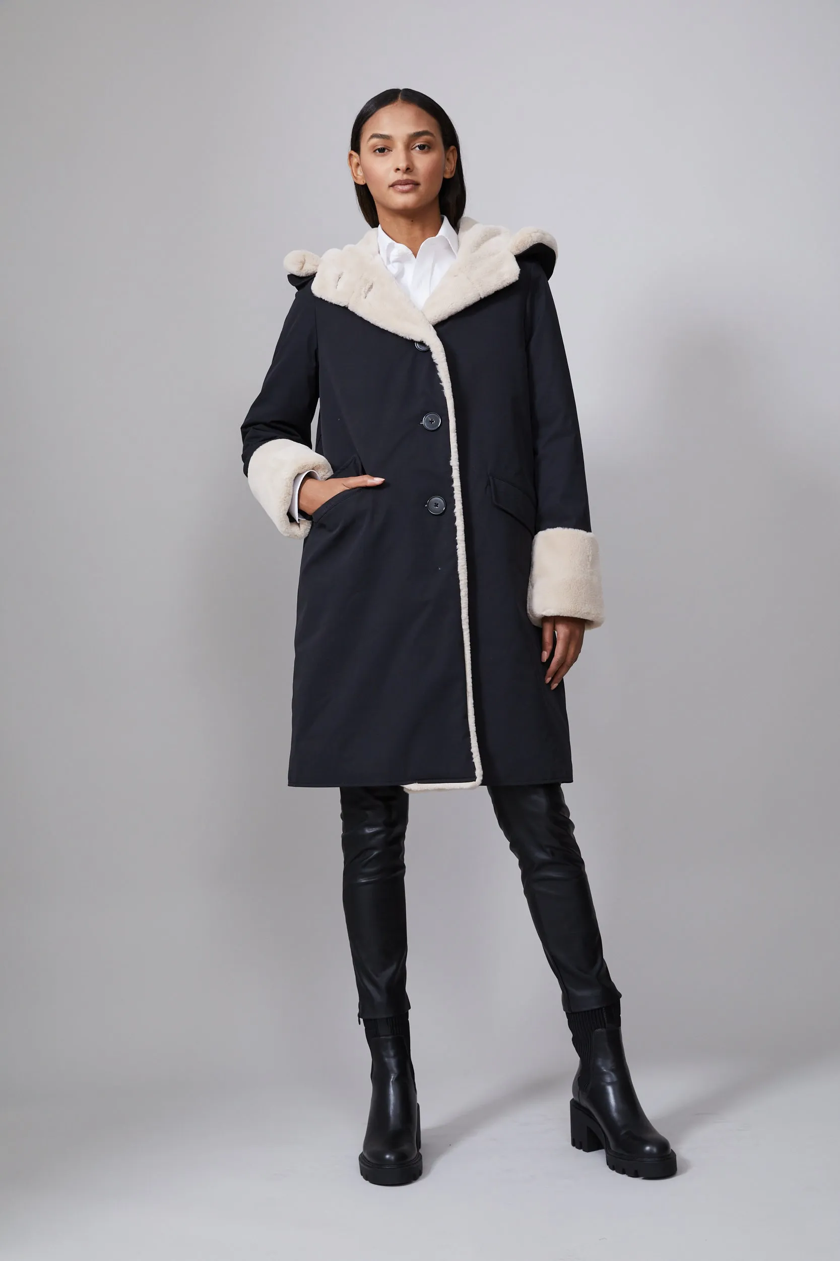 Pile Lined Storm Coat