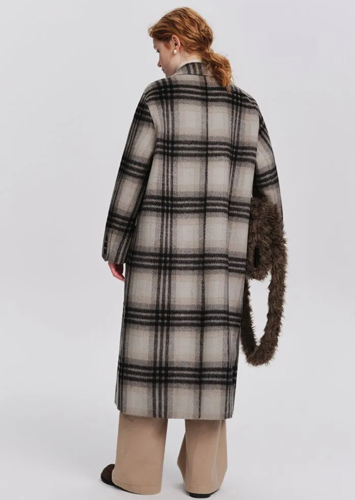 PLAID WOOL CHESTER COAT