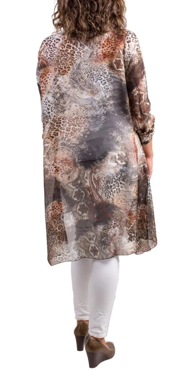 Portici Paisley Silk Cardigan