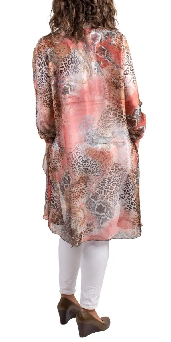 Portici Paisley Silk Cardigan