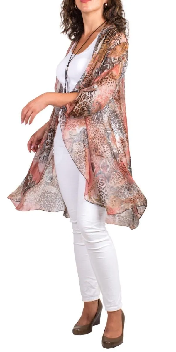 Portici Paisley Silk Cardigan