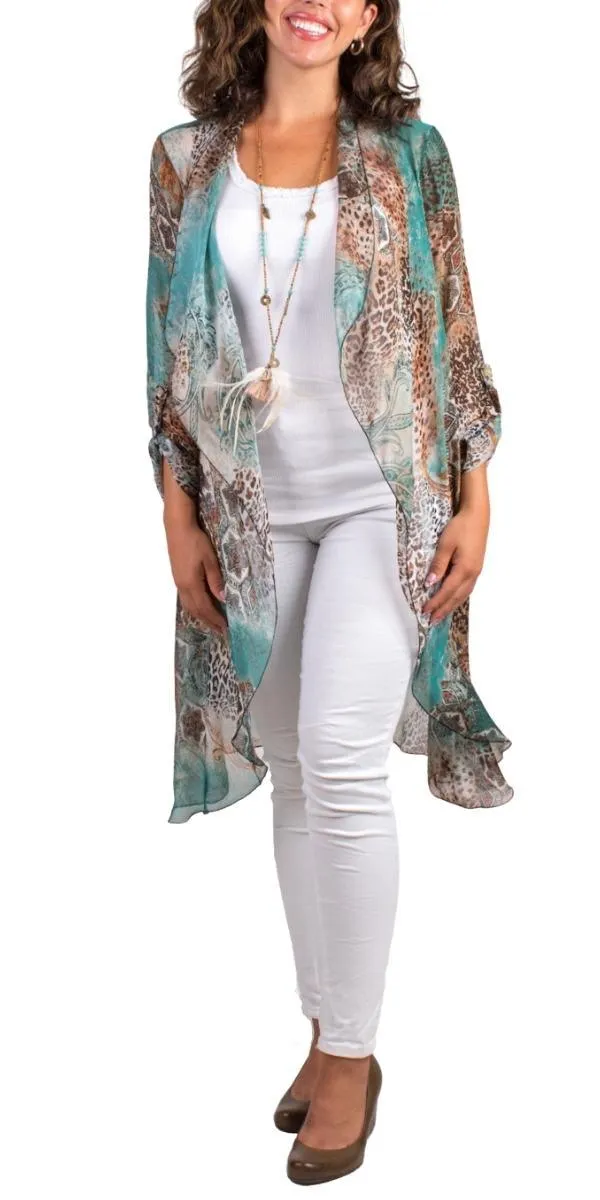 Portici Paisley Silk Cardigan