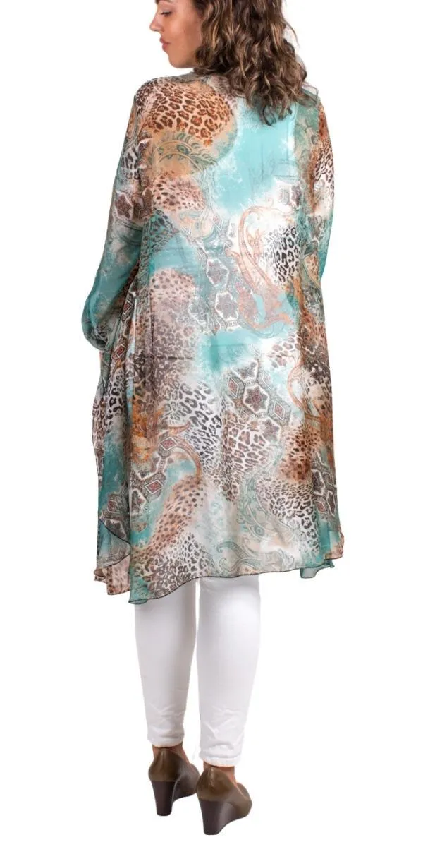 Portici Paisley Silk Cardigan