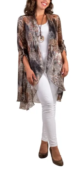 Portici Paisley Silk Cardigan