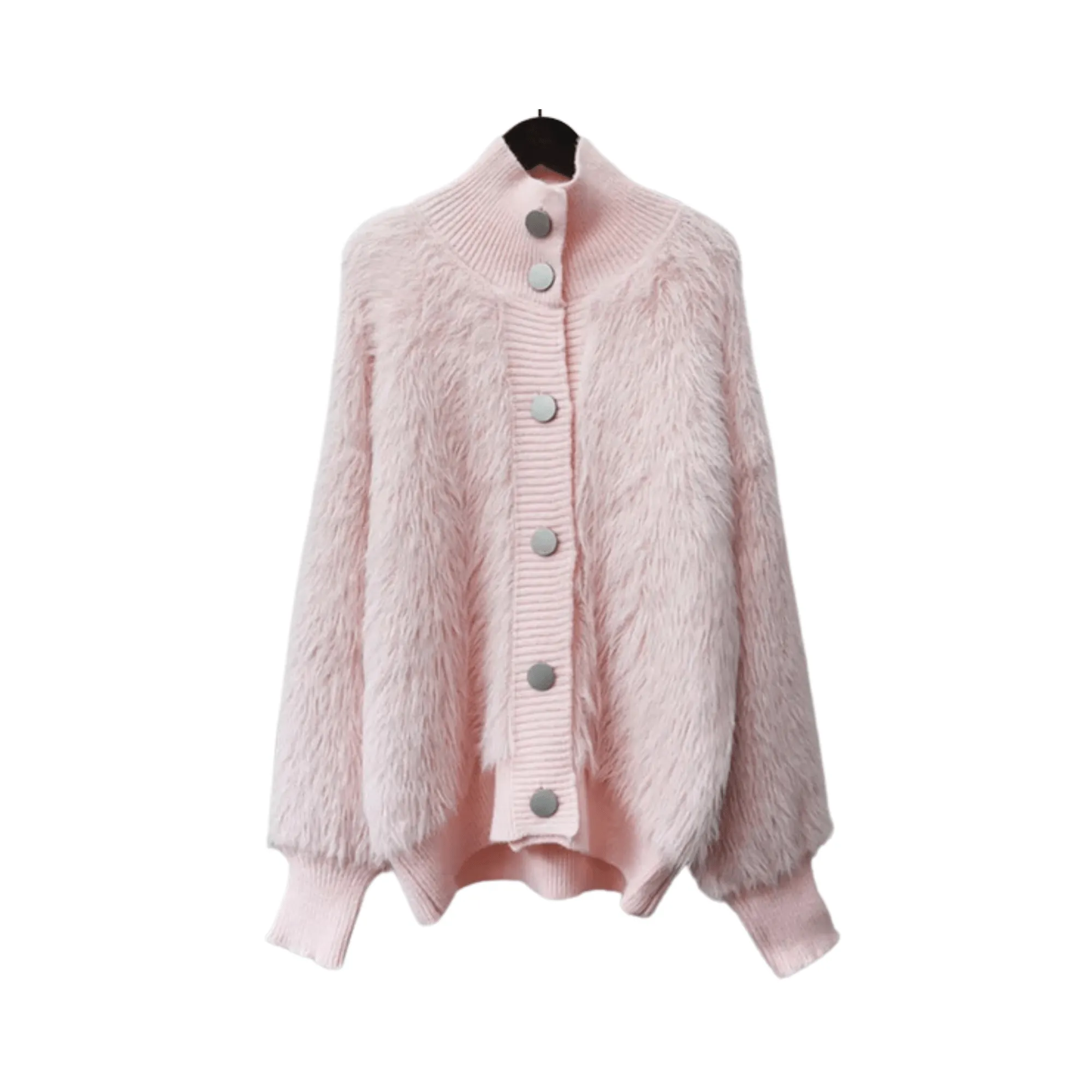 Pre Order:  Faux Mink Loose Knit Cardigan