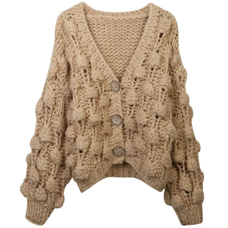 Pre Order:  Hand Knitted Loose Cardigan