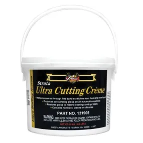 Presta Strata™ 131905 Ultra Cutting Creme, 3 kg Tub, Yellow