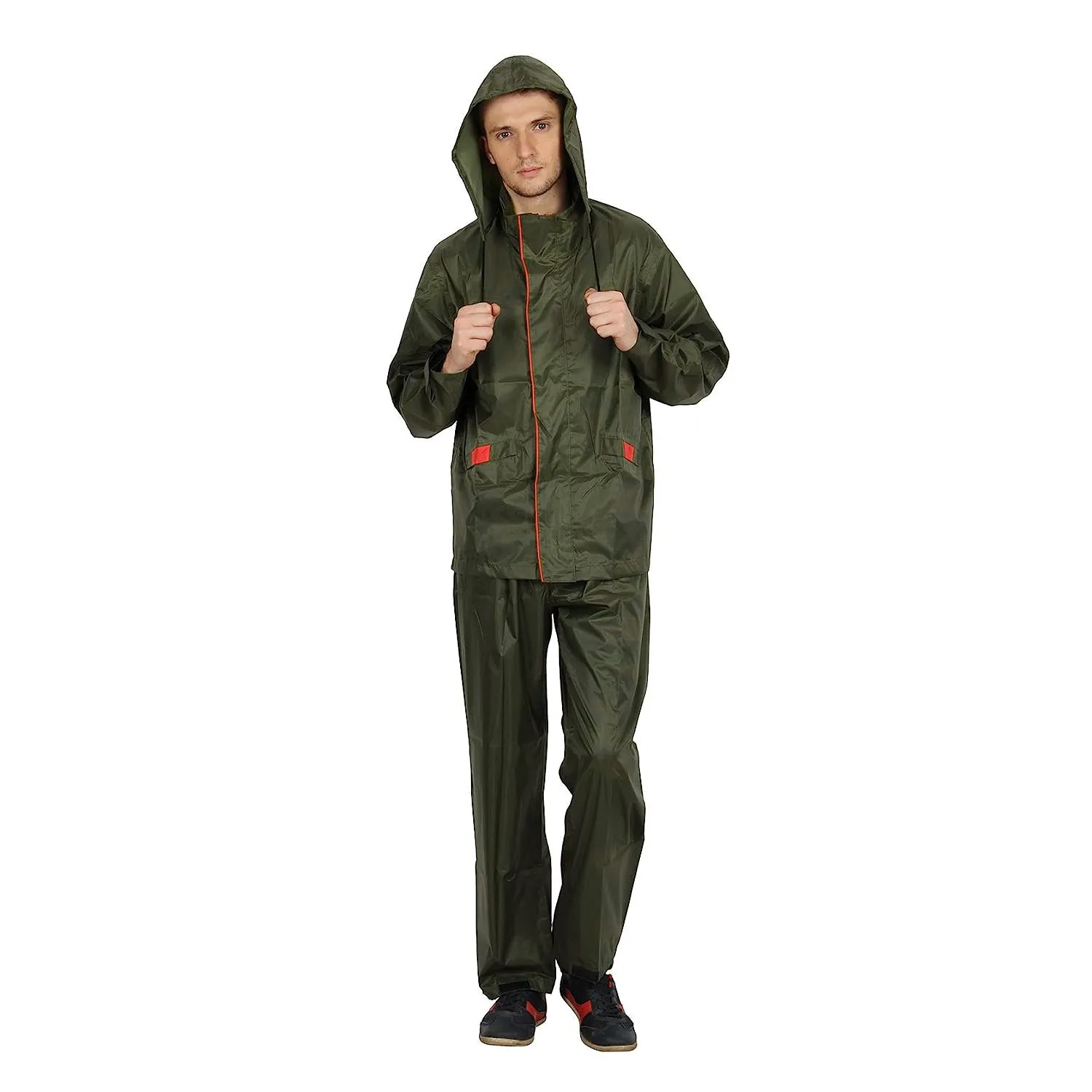 Prokick Desire Unisex Rain Suit (Waterproof Jacket with Hood, Pant and Carrying Pouch)