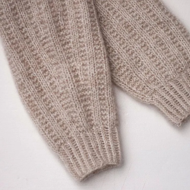 Ribbed Raglan cardigan by Anne Ventzel in Önling No 2   Silk mohair yarn kit (ex pattern)