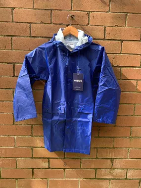 Royal Blue Raincoat with hood