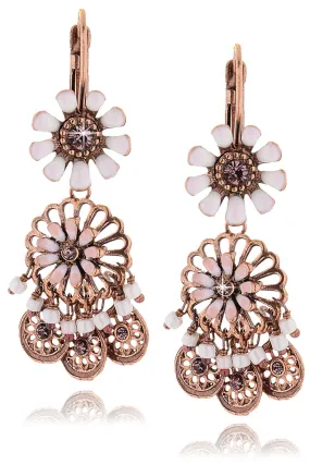 SAKURA White Flowers Earrings